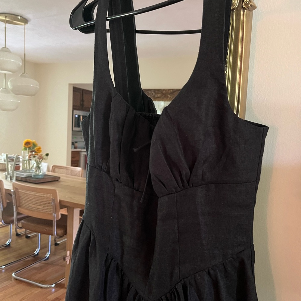 Balia Linen Dress in black sz 6. - Picture 4 of 4